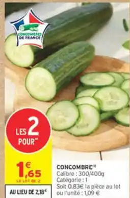 Intermarché Concombre offre