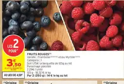 Intermarché Fruits rouges offre