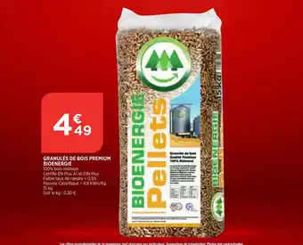 Bi1 Granulés De Bois Premium Bionergie offre