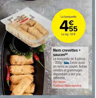 Carrefour Market Nem Crevttes Sauces offre