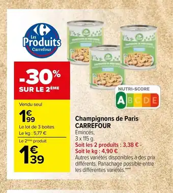 Carrefour Market Champignons De Paris Carrefour offre