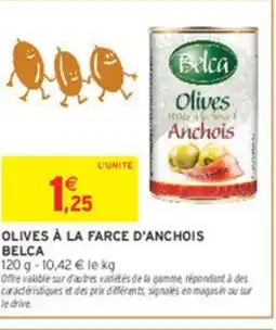 Intermarché BELCA Olives à la farce d'anchois offre