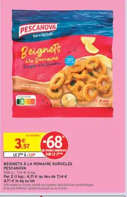 Intermarché PESCANOVA Beignets à la romaine surgelės offre