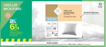 Carrefour Oreiller Microfibre offre