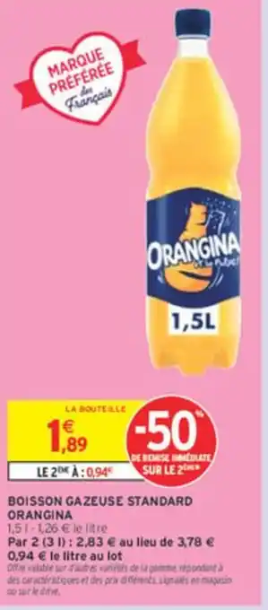 ORANGINA Boisson gazeuse standard
