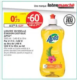 Intermarché APTA Liquide vaisselle evasion exotique offre