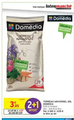Intermarché DOMÉDIA Terreau universel offre