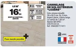 Brico Dépôt Carrelage de sol extérieur lozère offre