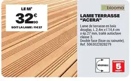 Brico Dépôt Lame terrasse acera offre