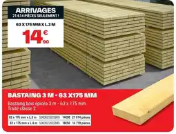 Brico Dépôt Bastaing 3 m-63 x175 mm offre