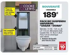 Brico Dépôt Pack wc suspendu universel zagar- viona offre