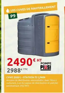 Rural Master Cuve 2500 l - station 72 l/min offre