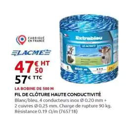 Rural Master Fil de clôture haute conductivité offre