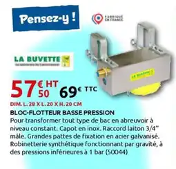 Rural Master Bloc-flotteur basse pression offre