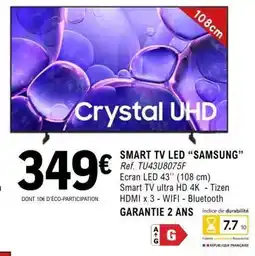 E.Leclerc SMART TV LED “SAMSUNG” offre