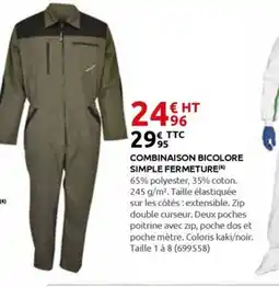 Rural Master Combinaison bicolore simple fermeture offre