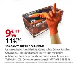 Rural Master 100 gants nitrile diamond offre