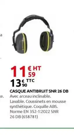 Rural Master Casque antibruit snr 26 db offre