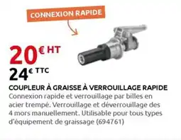 Rural Master Coupleur à graisse à verrouillage rapide offre