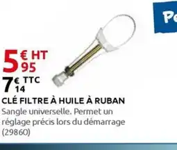 Rural Master Clé filtre à huile à ruban offre