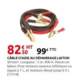 Rural Master Câble d'aide au démarrage laiton offre