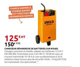 Rural Master Chargeur démarreur de batteries sur roues offre
