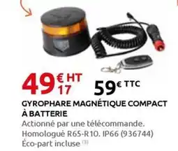 Rural Master Gyrophare magnétique compact à batterie offre