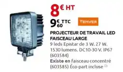 Rural Master TEMVER Projecteur de travail led faisceau large offre