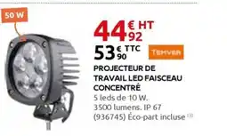Rural Master TEMVER Projecteur de travail led faisceau concentré offre