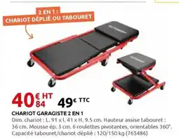 Rural Master Chariot garagiste 2 en 1 offre