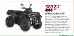 Rural Master Quad pathcross 650 se vert offre