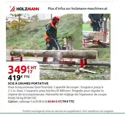 Rural Master Scie à grumes portative offre