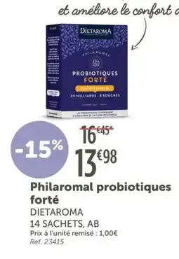 L'Eau Vive DIETAROMA Philaromal probiotiques forté offre