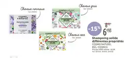 L'Eau Vive COSMO NATUREL Shampoing solide différentes propriétés offre