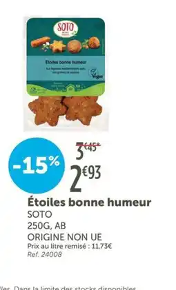 L'Eau Vive SOTO Étoiles bonne humeur offre