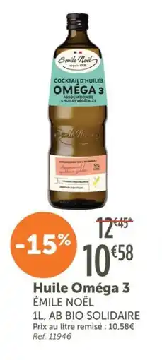 L'Eau Vive ÉMILE NOËL Huile Oméga 3 offre