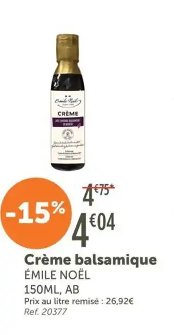 ÉMILE NOËL Crème balsamique