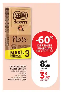 Bi1 NESTLE DESSERT Chocolat noir offre