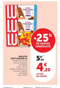 Bi1 LU Biscuits petit ecolier offre