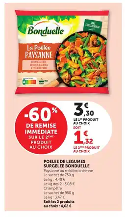 Bi1 BONDUELLE Poelee de legumes surgelee offre