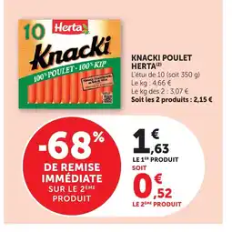 Bi1 HERTA Knacki poulet offre