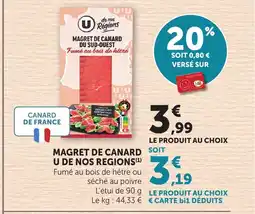Bi1 U DE NOS REGIONS Magret de canard offre