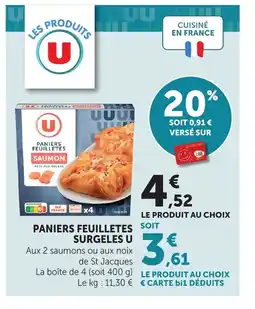 Bi1 U Paniers feuilletes surgeles offre