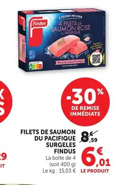 Bi1 FINDUS Filets de saumon du pacifique surgeles offre
