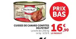 Bi1 DELPEYRAT Cuisses de canard confites offre