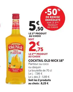 Bi1 OLD NICK 16° Cocktail offre