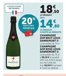 Bi1 LOUIS DANREMONT U Champagne aop brut offre