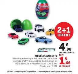 Bi1 MAJORETTE Oeufs offre