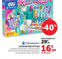 Bi1 CLEMENTONI L'atelier des stylos offre