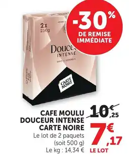 Bi1 CARTE NOIRE Cafe moulu douceur intense offre
